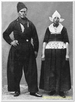 Sunday Best Clothes: A Man and Woman from Voldam in their Sunday Clothes