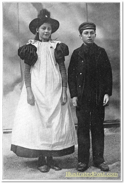 Two Children in Traditional Dress