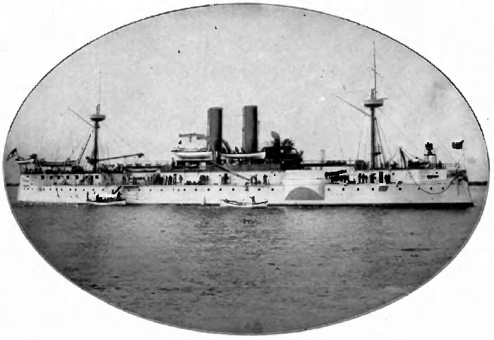 The American Battleship U. S. S. MAINE.